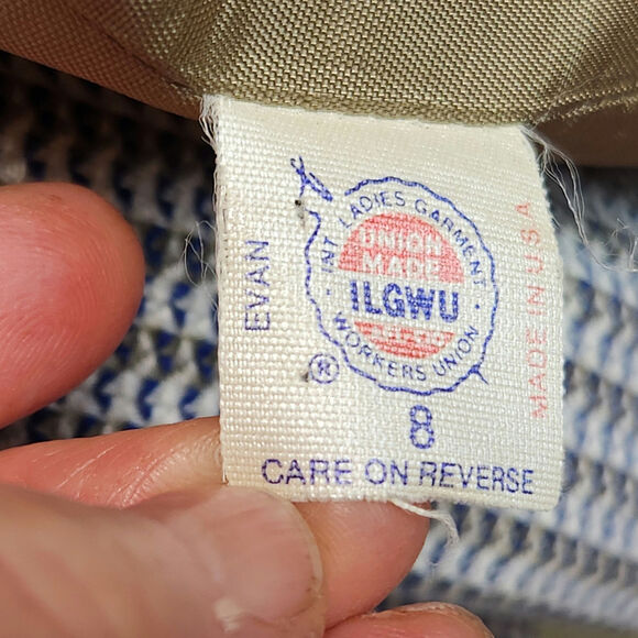 Evan-Picone Suit Women’s SZ 8 Vintage Made in USA Union Made 1980’s Boxy EUC - Picture 16 of 16